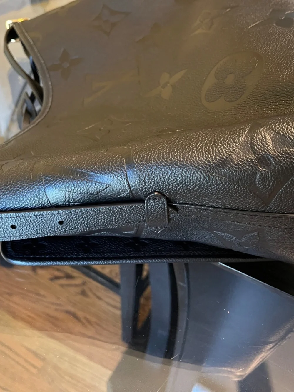 Louis Vuitton Monogram Empreiente CarryAll PM in Black Noir